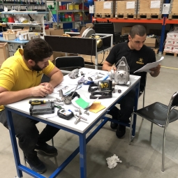 Maintenance of gammagraphy devices